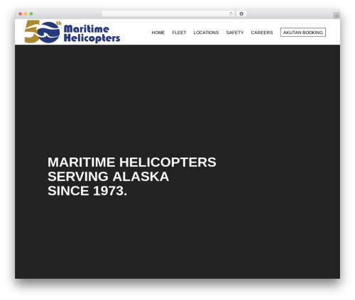 Divi theme WordPress - maritimehelicopters.com