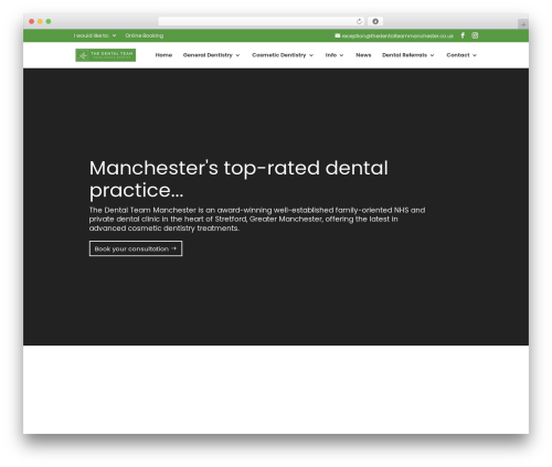 Divi testimonial slider WordPress plugin - thedentalteammanchester.co.uk