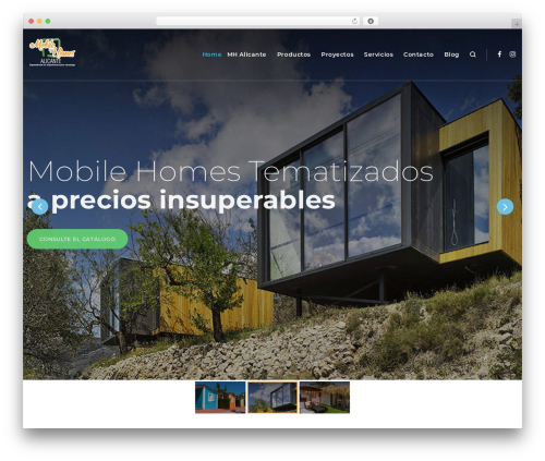 Easyjet WordPress website theme - mobilehomesalicante.com