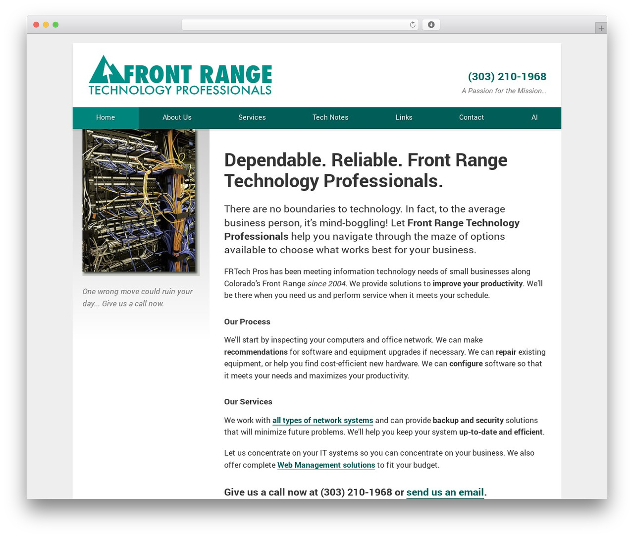 Front Range Tech Pros WordPress theme - frontrangetechpro.com