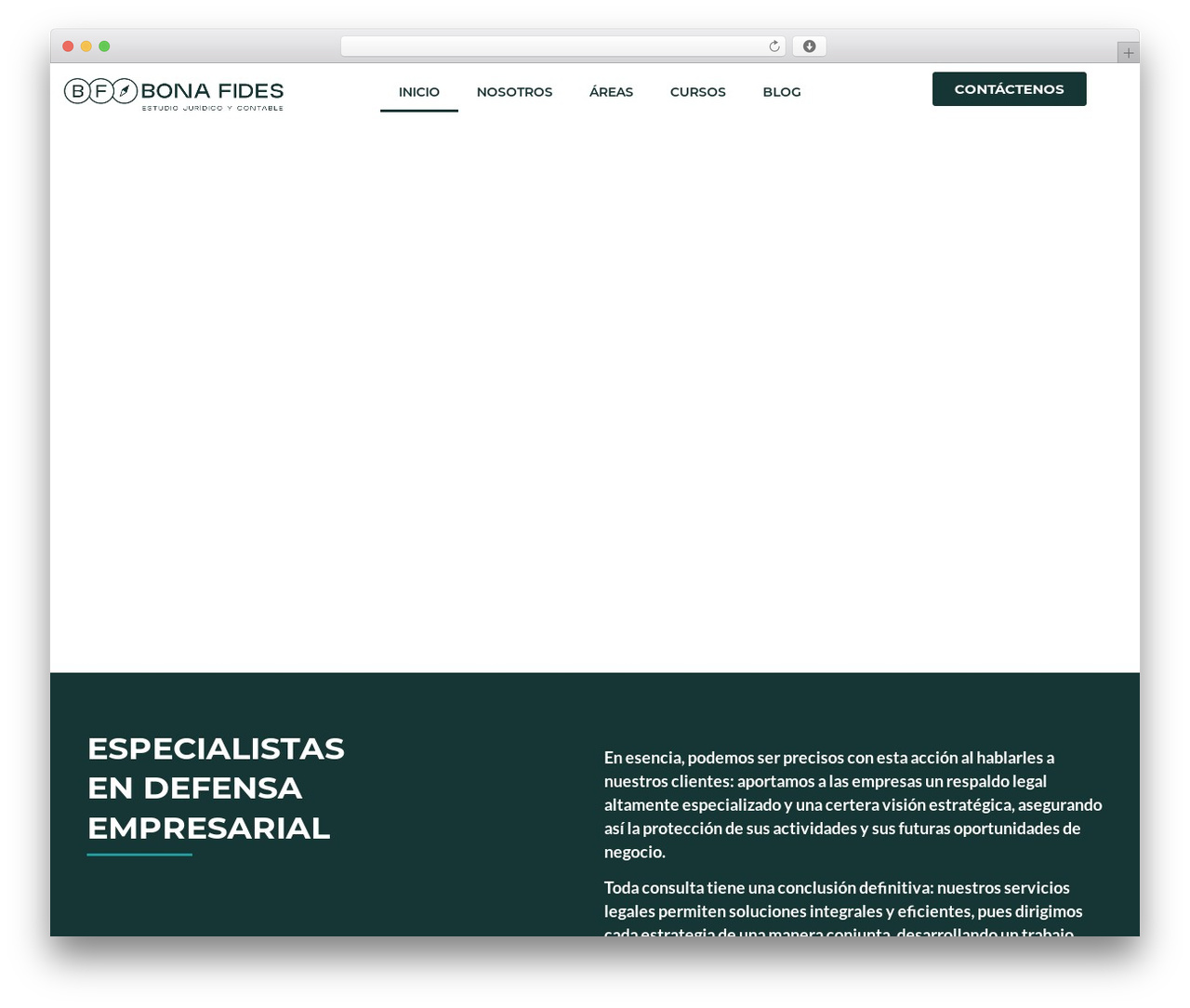 Hello Elementor theme WordPress - estudiobonafides.com
