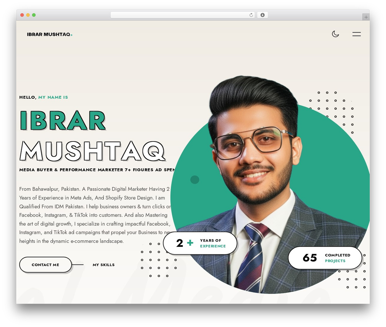 Luique theme WordPress - ibrarmushtaq.com