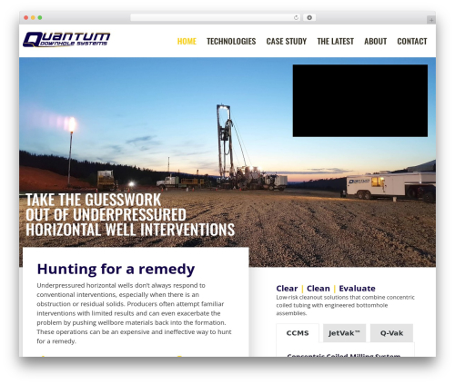 Theme WordPress Quantum Downhole Theme - quantumdownhole.com