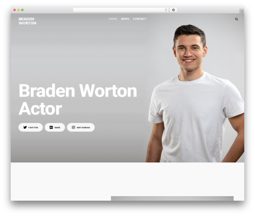 WordPress theme Burbank - bradenworton.com