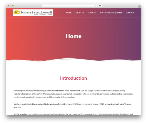 WordPress theme Exqute - konstructwell.com