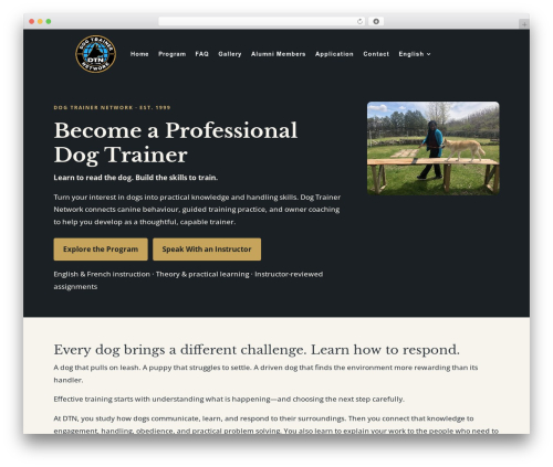 WordPress theme Kayden - dogtrainernetwork.com