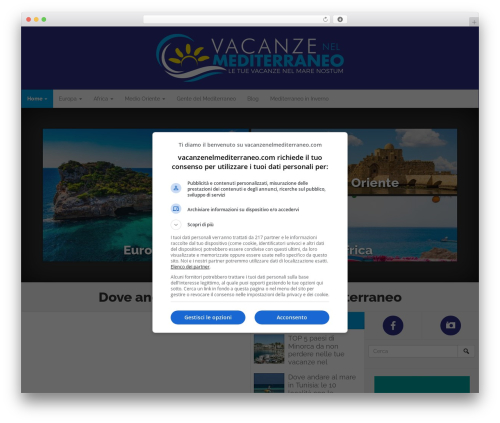 WordPress theme Wordpress Bootstrap - vacanzenelmediterraneo.com