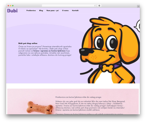 Bubi WP theme - bubipetshop.rs
