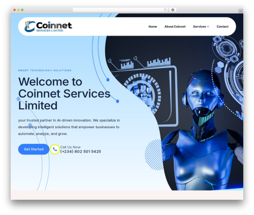 Ekobyte WordPress theme - coinnetservices.com