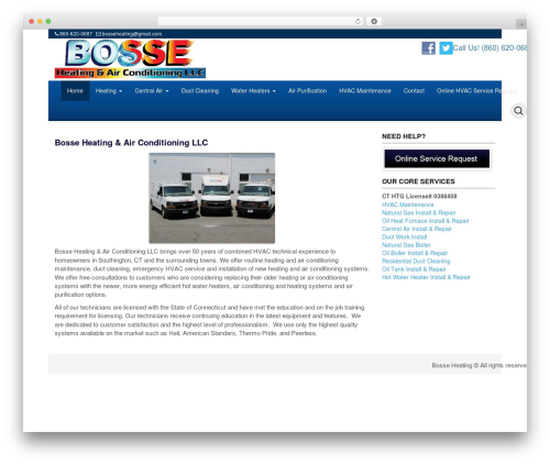 Openstrap theme WordPress - bosseheating.com