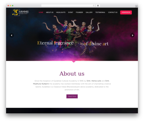 Theme WordPress Engage - surabheeculturalacademy.com