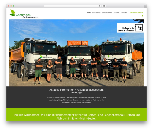 WordPress theme Ackermann - gartenbau-ackermann.de