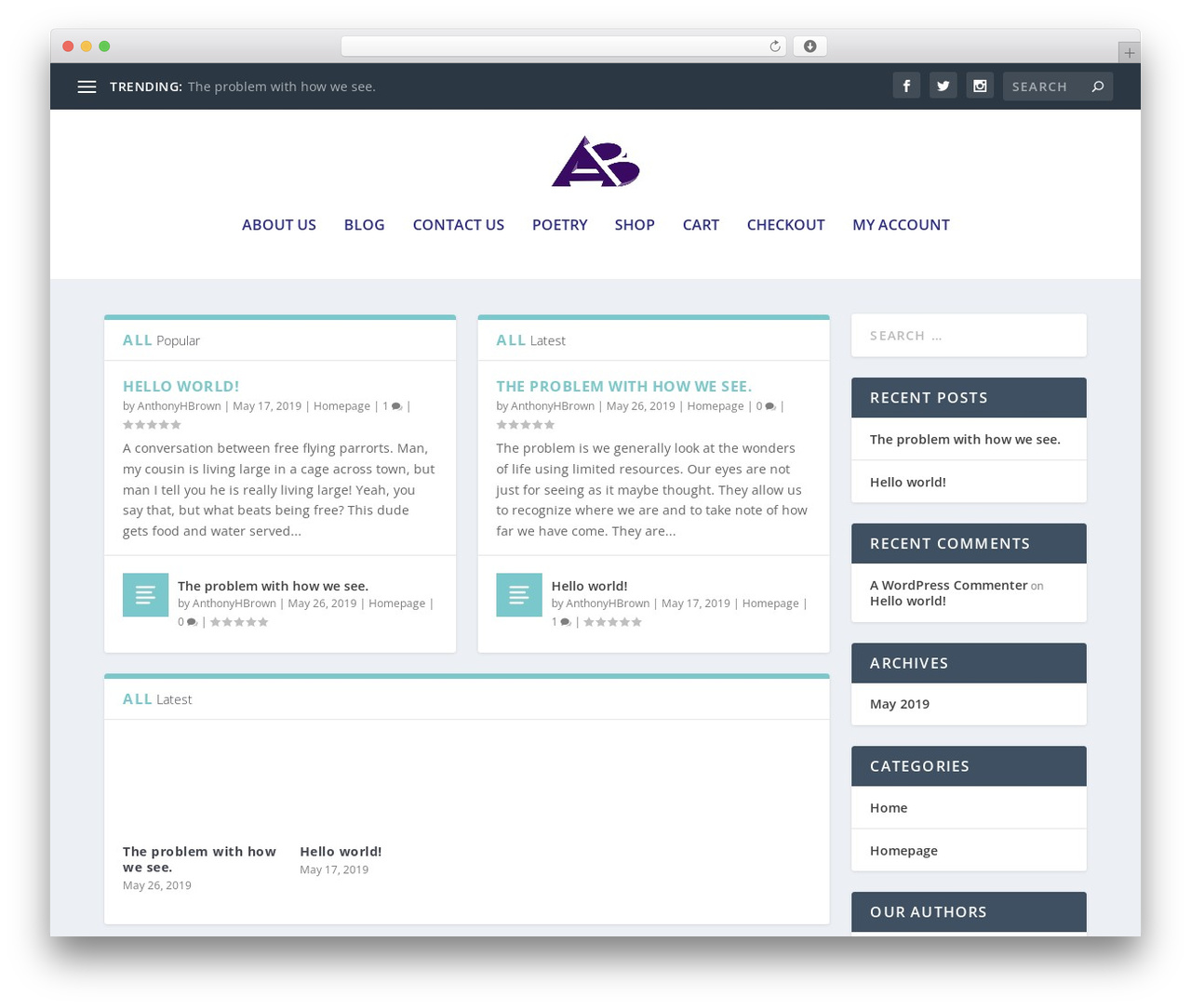 WordPress theme Extra - anthonyhbrown.com WordPress theme Extra - anthonyhbrown.com