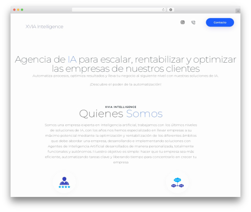 WordPress website theme CodeForge - xviaintelligence.com