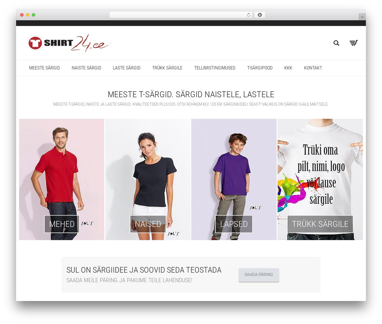 WordPress website theme Shirt24 - shirt24.ee WordPress website theme Shirt24 - shirt24.ee