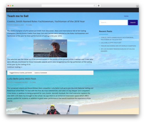WP Generic premium WordPress theme - teachmetosail.com WP Generic premium WordPress theme - teachmetosail.com