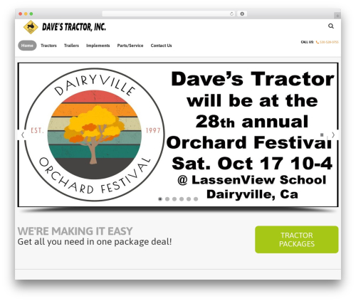 cherry theme WordPress - davestractor.com