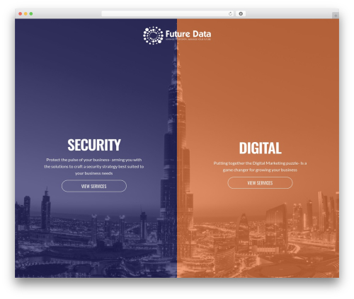 FUTURE DATA WordPress website theme - futuredatame.com