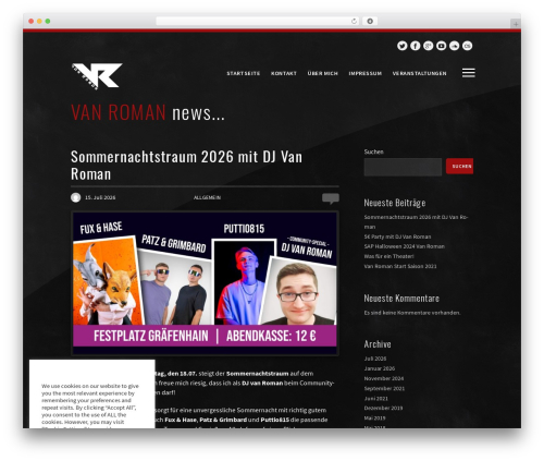 Pendulum theme WordPress - djvanroman.de