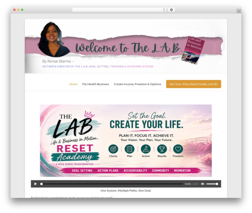 Spacious theme WordPress - reneestarms.com