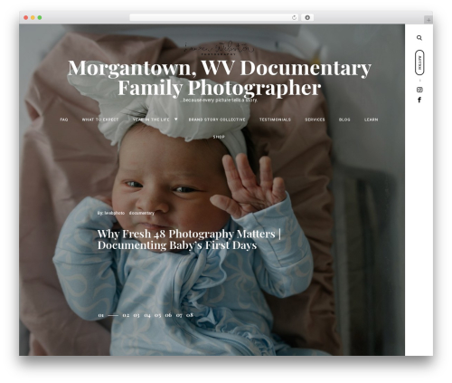 Veni WordPress theme - laurenwebsterphotography.com