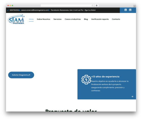 WordPress theme Eergx - siamingenieria.com