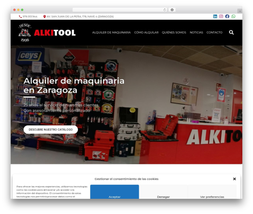 Alkitool WordPress theme - alkitool.es