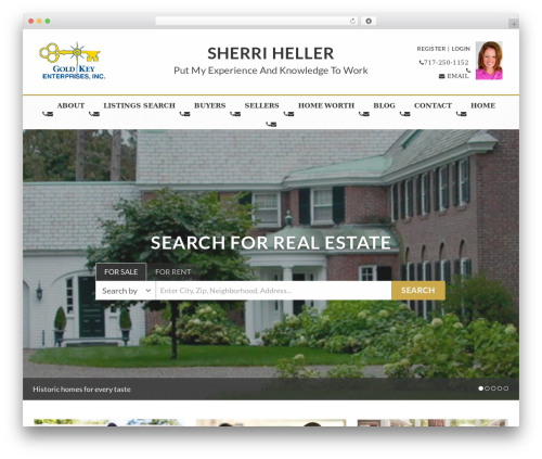 Base WordPress theme design - sherrihellerhomes.com