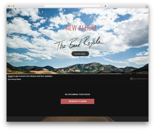Cortex WordPress page theme - bandroyale.com
