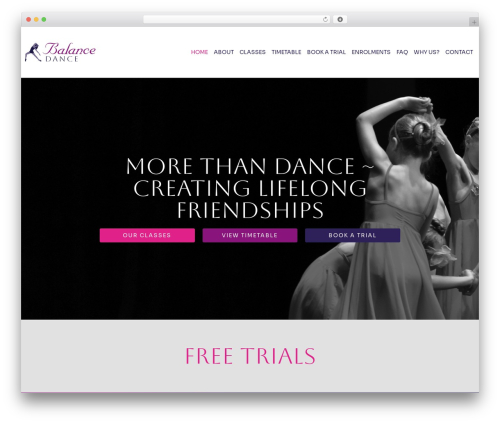 Hello Elementor theme WordPress free - balancedanceschool.com.au