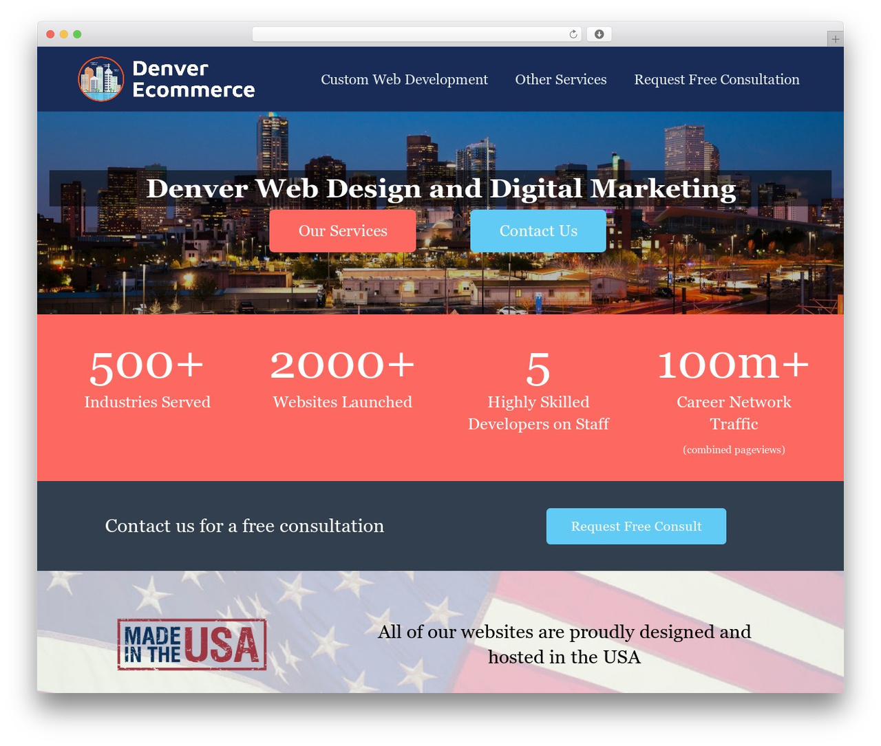 Impreza business WordPress theme - denverecommerce.com