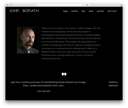 Overton WordPress photo theme - johnbonath.com