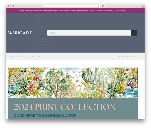Storefront free WP theme - fabricadefabrics.com