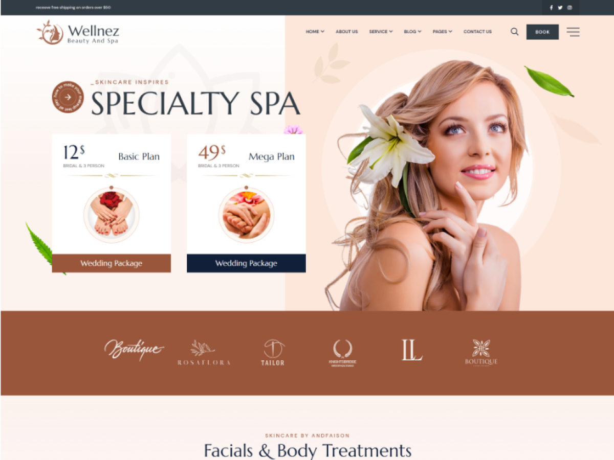 Wellnez Child WordPress theme by Vecurosoft