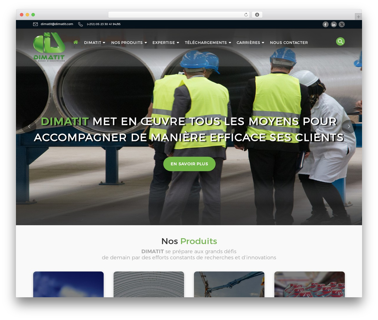 WordPress theme Dimatit - dimatit.com