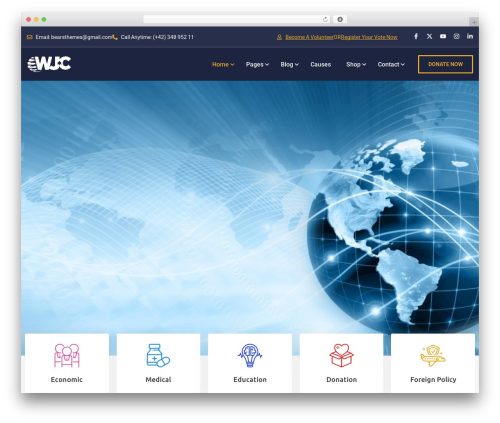 WordPress theme Alone - wjc.center