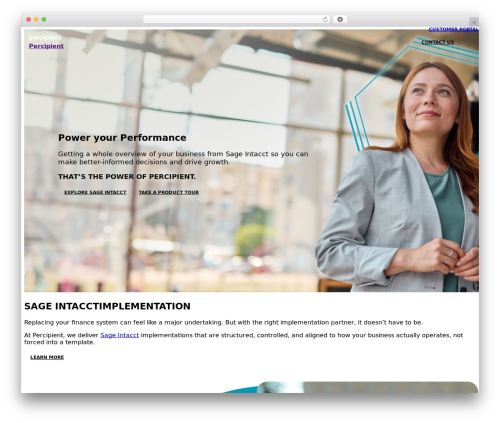 WordPress theme Percipient - percipient.co.uk