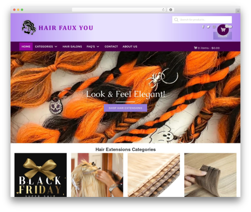 Wp menu cart pro WordPress plugin - hairfauxyou.com