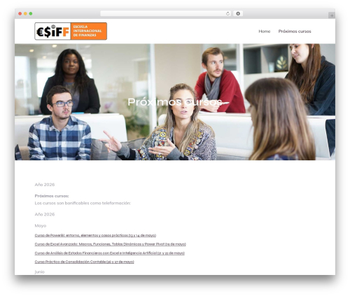 Business Note WordPress theme - escuelainternacionaldefinanzas.com