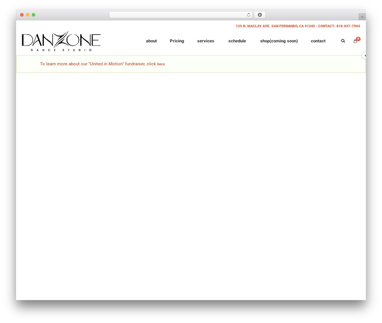 Dance Studio WordPress theme - danzoneonline.com Dance Studio WordPress theme - danzoneonline.com
