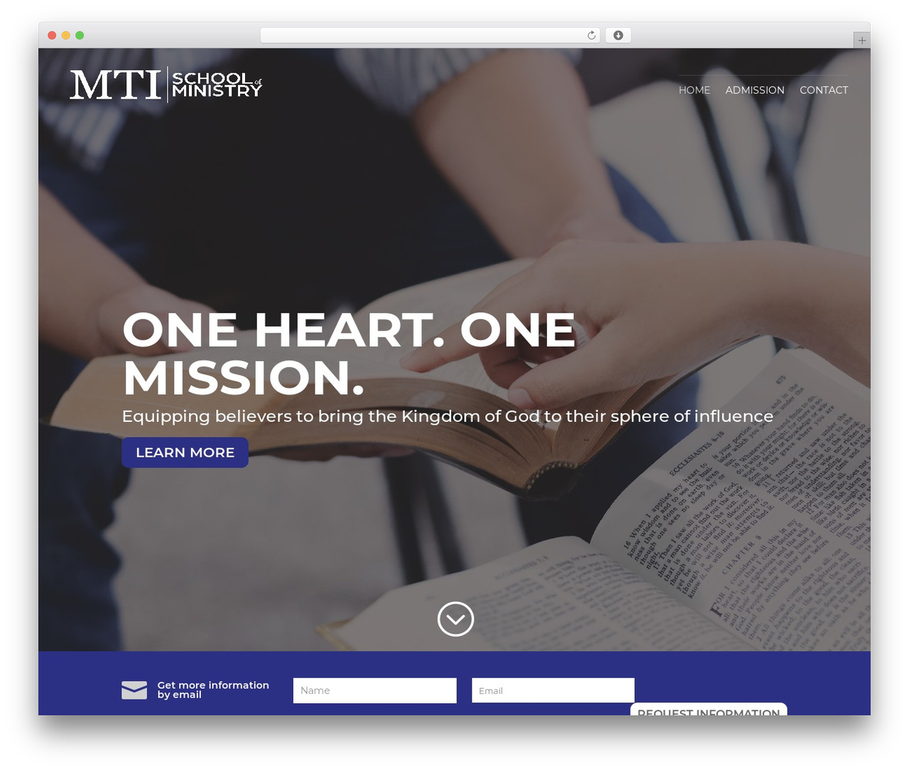 Divi Edu WordPress theme - mtischoolofministry.com
