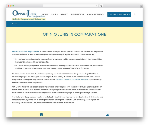 Enfold WordPress theme - opiniojurisincomparatione.org