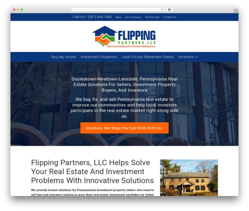 Excellent WordPress theme design - flippingpartners.com Excellent WordPress theme design - flippingpartners.com