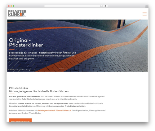Theme WordPress Bold - pflasterklinker.de