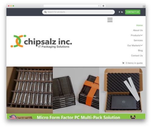 webpopular WordPress theme design - chipsalz.com