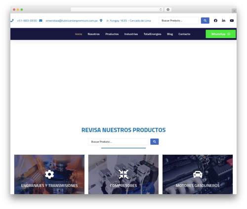 Projectify WordPress plugin - lubricantespremium.com