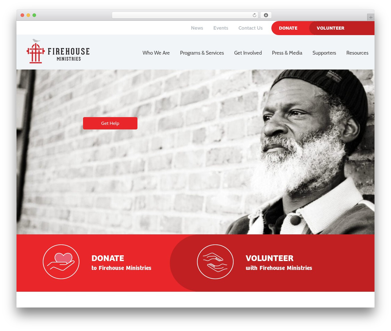WordPress theme Kronos - firehouseshelter.com
