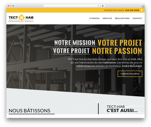 WordPress theme Nubee - tect-hab.com