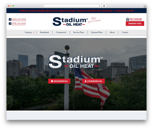 WordPress theme Sperling Starter - stadiumoil.com