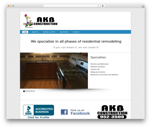 WordPress website theme Squirrel Pro Responsive Theme - akbconstruction.net WordPress website theme Squirrel Pro Responsive Theme - akbconstruction.net